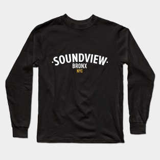 New York Bronx - New York Bronx Schriftzug - Bronx Logo - Soundview NYC Long Sleeve T-Shirt